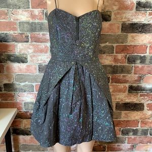 Paint splatter party dress